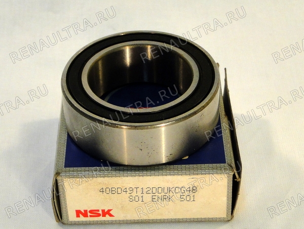 Фото запчасти рено renault parts, nissan ниссан: Подшипник шкива компр. кондинционера Код производителя 40BD49T12DDUKCG48 Производитель NSK 