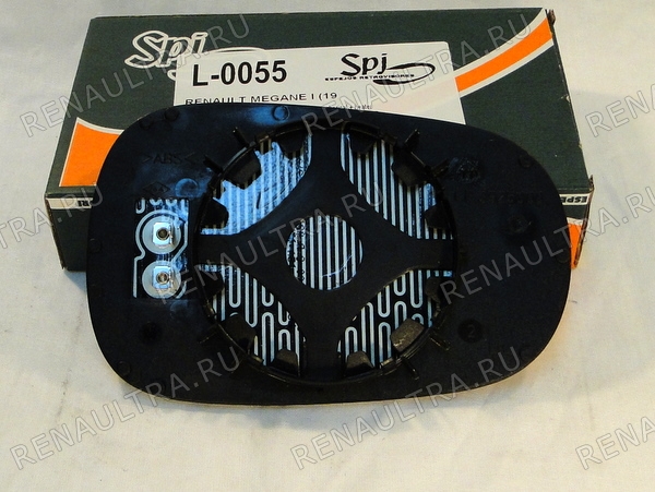Фото запчасти рено renault parts, nissan ниссан: Зеркальный элемент левый с обогревом Megane 96-02/Scenic99-03/Clio94-05/Simbol/ Код производителя L-0055 Производитель Spj 