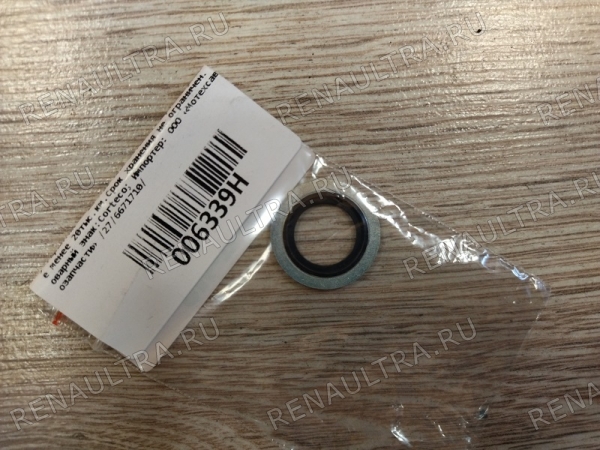 Фото запчасти рено renault parts, nissan ниссан: Кольцо сливной пробки Код производителя 006339H Производитель CORTECO 